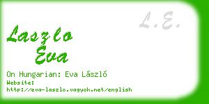 laszlo eva business card